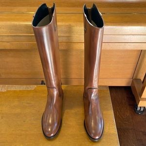Charles David Jola riding boots.  Size 6 - leather cognac.  Brand new/never worn
